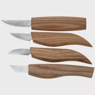 BeaverCraft S07 Basic Set of 4 Knives, houtsnijset