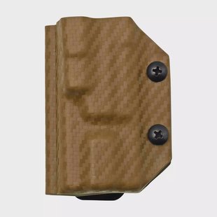 Clip And Carry Kydex Sheath Leatherman Free P2, Carbon Fiber Brown LP2-CF-BRN riemholster
