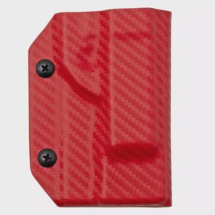 Clip And Carry Kydex Sheath Leatherman Raptor, Carbon Fiber Red LRAPTOR-CF-RED riemholster