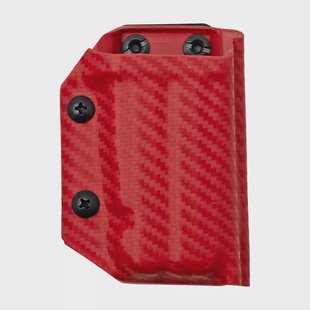Clip And Carry Kydex Sheath Leatherman Surge, Carbon Fiber Red LSURGE-CF-RED riemholster