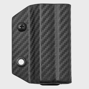 Clip And Carry Kydex Sheath Leatherman Wingman, Sidekick, Rebar, Rev, Carbon Fiber Black LWING-CF-BLK riemholster