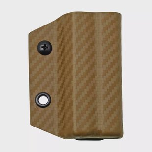 Clip And Carry Kydex Sheath Leatherman Wingman, Sidekick, Rebar, Rev, Carbon Fiber Brown LWING-CF-BRN riemholster