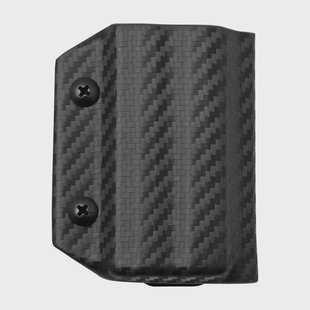 Clip And Carry Kydex Sheath SOG Powerlock, Carbon Fiber Black SPWRLK-CF-BLK riemholster