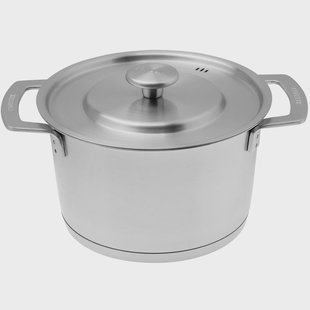 Combekk S-S 151103 Recycled Stainless Steel, kookpan met deksel, 18 cm, 2,4L