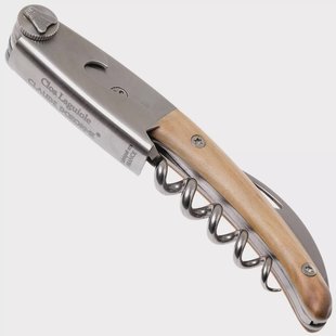 Claude Dozorme Clos Laguiole kelnersmes, Olijfhout