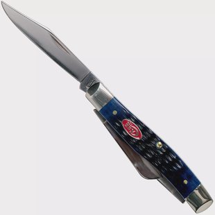 Case Medium Stockman Navy Blue Bone, Rogers Jig, 07049, 63032 SS zakmes