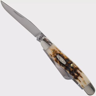 Case Medium Stockman Amber Jigged Bone, 00042, 6318 SS zakmes