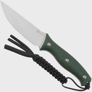 CIVIVI Stormridge C23041-3 Satin Nitro-V, Green Canvas Micarta, vaststaand mes