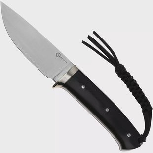 Civivi Cloud Peak C23044-1 Satin Nitro-V, Black G10, Nickel Silver Guard, vaststaand mes