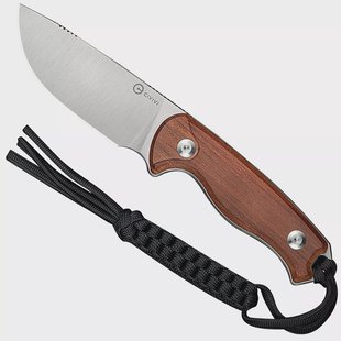 Civivi Timberbark C23094-4 Satin 14C28N Guibourtia Wood, vaststaand mes