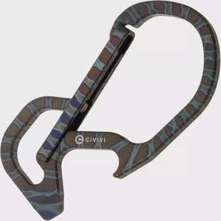 Civivi Click CA-01B Flamed Carabiner, karabijnhaak-tool