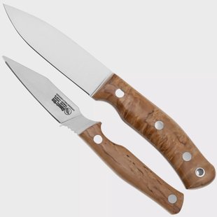 Casström Swedish Hunters Combo 14318 Stabilised Curly Birch, jachtmessen