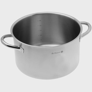 de Buyer Prim’Appety 3506.24 lage kookpan zonder deksel, 24 cm, 5L