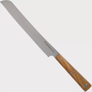 Due Cigni Hakucho pankiri/ broodmes 21 cm, olijfhout