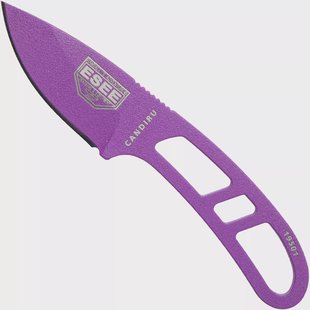 ESEE Candiru Purple CAN-PURP nekmes met witte schede + riemclip