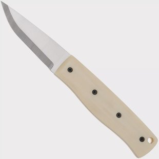 Brisa Pk70Fx 462 12C27 Scandi, Ivory Micarta, vaststaand mes