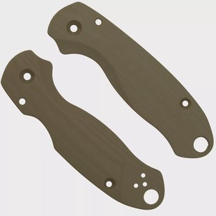 Flytanium Spyderco Para 3 Scales, Lotus OD Green G10