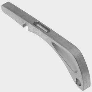 Flytanium Benchmade Bugout 535, 1196SB Stonewashed Titanium, Blue Tritium Backspacer