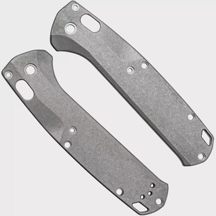 Flytanium Benchmade Taggedout FLY-1208S Titanium Stonewashed Scales