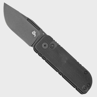 Black Fox NU-BOWIE, Black D2 Blade, Black G10 zakmes