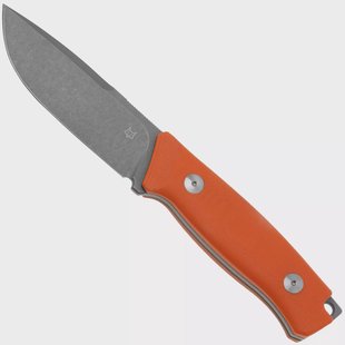 Fox Knives Rifle Windage FX-661 OR, Orange G10 vaststaand mes, Raven Knives design