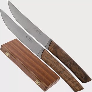 Fontenille Pataud Le Thiers 2dlg steakmessenset walnoothout burl, TR2TNO