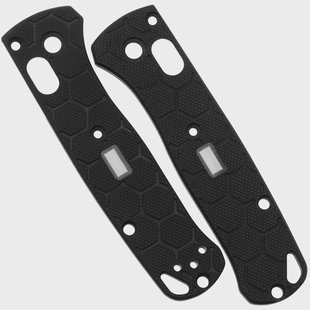 Glow Rhino Benchmade Mini Bugout GRC-MBUGOUT-1-ZGZG, Honeycomb G10 Black Scales