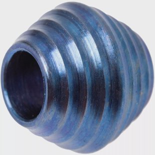 Rick Hinderer Mount Hood Lanyard Bead, Summit Series, Blue Stonewashed Titanium