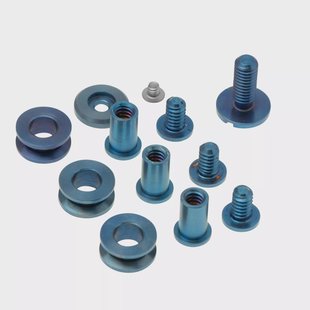 Rick Hinderer XM18 3.5 Skinny Slicer Complete Stonewashed Blue Hardware Kit