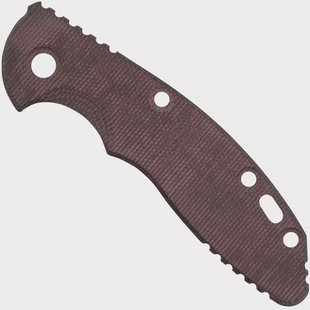 Rick Hinderer XM-18 3 greepschaal, Smooth Burgundy Micarta