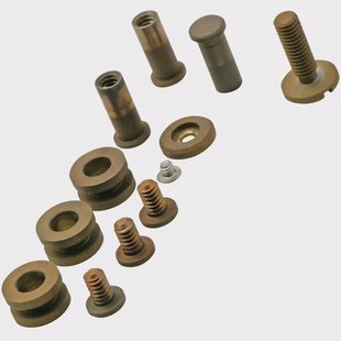 Rick Hinderer XM24 4 Complete Titanium Battle Bronze Hardware Kit, brons