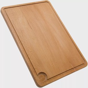 Il Cucinino snijplank met geul beukenhout, 50x35 cm