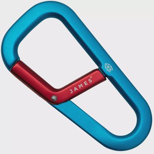 The James Brand The Hardin, Cerulean Red ES204950-10 karabijnhaak