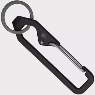 The James Brand Holcombe Black Stainless, karabijnhaak