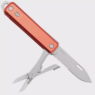 The James Brand The Ellis Scissors, Coral, Aluminum Serrated, zakmes