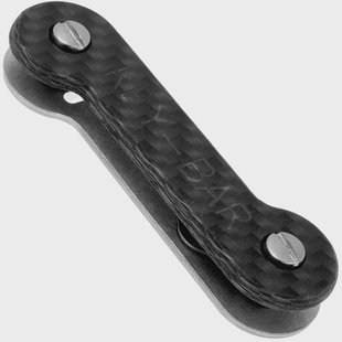 KeyBar aluminium/carbon sleutel organiser, grijs
