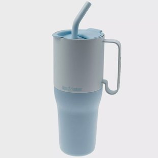 Klean Kanteen Insulated Rise Tumbler 1010994 drinkbeker flipstraw, Ice Blue 1065 ml