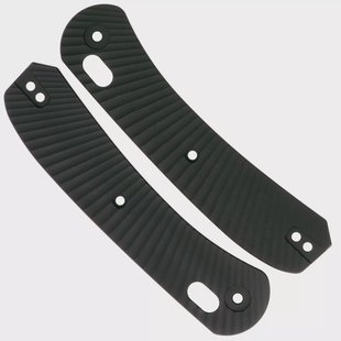 Knafs Lander 2 Knife Scales KNAFS-00295 Black Aluminum Solar Flare, handgreepschalen