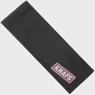 KNAFS Polishing Cloth KNAFS-00539 Black Suede Red Logo, poetsdoek
