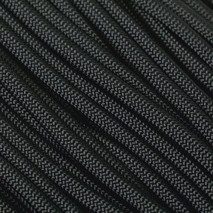 Knivesandtools 550 paracord type III, kleur: zwart, 50 ft (15,24 m)