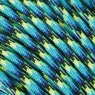 Knivesandtools 550 paracord type III, kleur: oceans of fire, 50 ft (15,24 m)