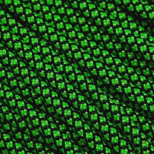 Knivesandtools 550 paracord type III, kleur: neon green diamonds - 50 ft (15,24 meter)