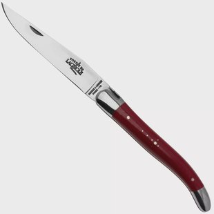 Forge de Laguiole 1211INTCROUB 11cm, rood micarta, laguiolemes
