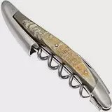 Forge de Laguiole SOM1CASAT, kelnersmes gematteerd, Aubrac-koeienhoorn