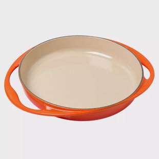 Le Creuset taartvorm/ tarte tatin, 28cm, oranje-rood