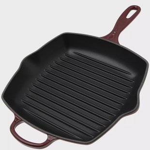 Le Creuset Signature 20183269490422 Garnet, vierkante grillpan/skillet, 26 cm