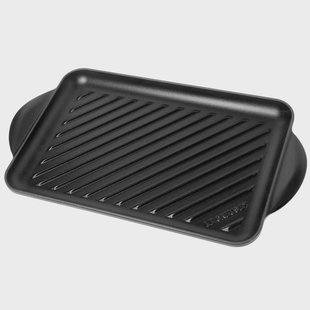 Le Creuset La Fonte émaillée rechthoekige grillpan 32 cm, zwart