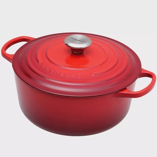 Le Creuset braadpan - cocotte 26cm, 5,3L rood