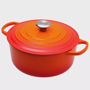 Le Creuset braadpan - cocotte 26cm, 5,3L oranje