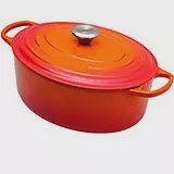 Le Creuset braadpan - cocotte ovaal 31cm, 6,3L oranje